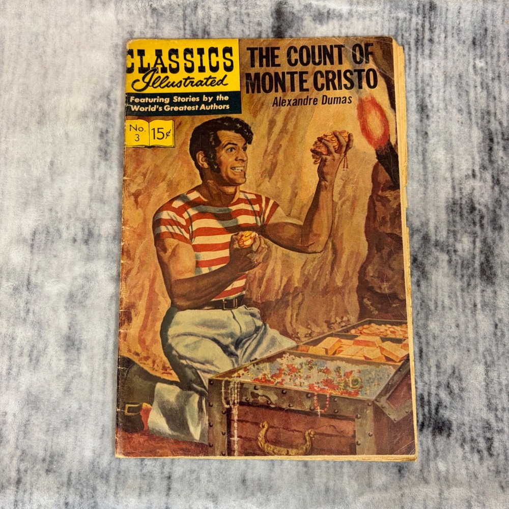 Classics Illustrated No 3 The Count of Monte Cristo Alexandre Dumas 1965 Comic